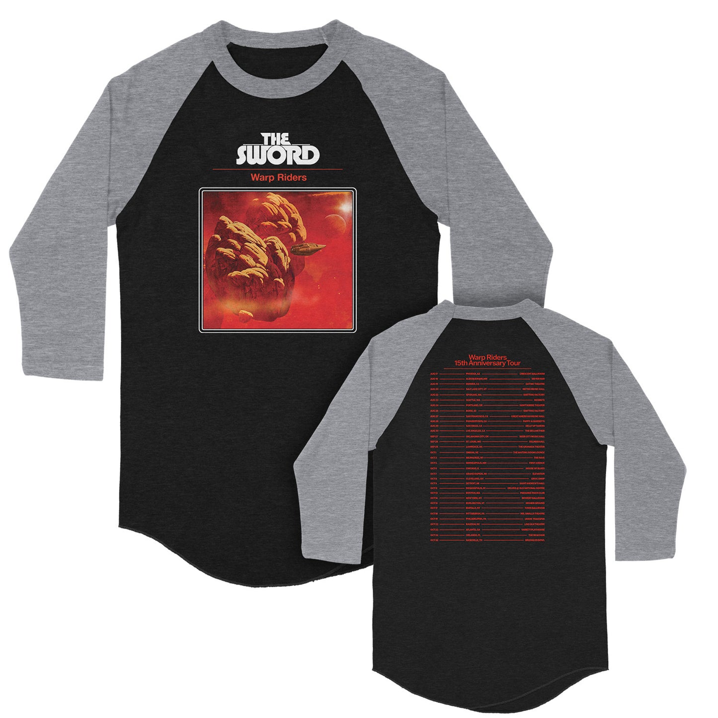 Warp Riders Fall 2025 Tour Raglan